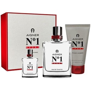 Aigner No1 Sport Комплект (EDT 100ml + EDT 8ml + SG 150ml) за Мъже