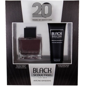 Antonio Banderas Seduction in Black Set (EDT 100ml + AS Balm 75ml) за Мъже - Img 1