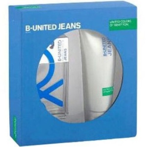 Benetton B.United Jeans Комплект (EDT 100ml + SG 200ml) за Мъже - Img 1