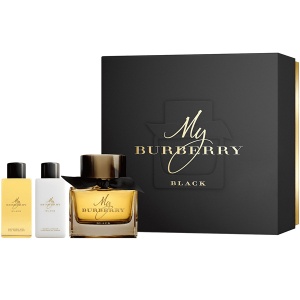 Burberry My Burberry Black Комплект (Parfum 90ml + BL 75ml + SG 75ml) за Жени