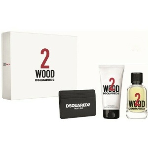 Dsquared2 2 Wood Комплект (EDT 100ml + SG 100ml + Card Holder) за Мъже и Жени