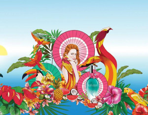Escada Born In Paradise Комплект (EDT 100ml + BL 150ml + Несесер) за Жени - Img 4