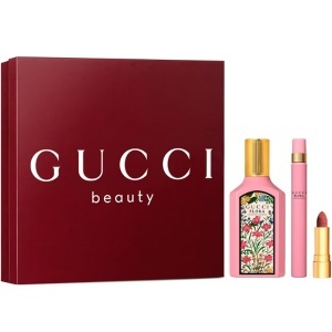 Gucci Flora Gorgeous Gardenia Eau de Parfum Комплект (EDP 50ml + EDP 10ml + Lipstick 1g) за Жени