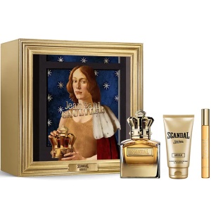 Jean Paul Gaultier Scandal Pour Homme Absolu Комплект (Parfum 100ml + Parfum 10ml + SG 75ml) за Мъже