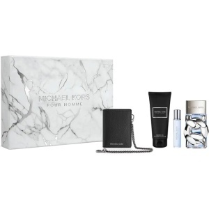 Michael Kors Pour Homme Комплект (EDP 100ml + SG 50ml + EDP 10ml + Black Wallet) за Мъже
