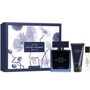 Narciso Rodriguez for Him Bleu Noir Eau de Parfum Комплект (EDP 100ml + EDP 10ml + SG 50ml) за Мъже