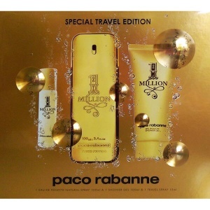 Paco Rabanne 1 Million Комплект (EDT 100ml + EDT 15ml + Shower Gel 100ml) за Мъже