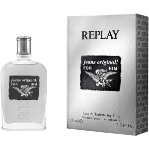 Replay Jeans Original for Him EDT 75ml за Мъже БЕЗ ОПАКОВКА - Img 2