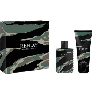Replay Signature Комплект (EDT 30ml + All Over Body Shampoo 100ml) за Мъже