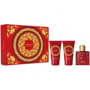 Versace Eros Flame Комплект (EDP 50ml + AS Balm 50ml + SG 50ml) за Мъже