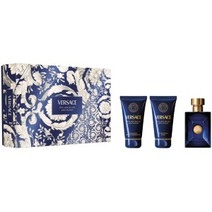 Versace Pour Homme Dylan Blue Комплект (EDT 50ml + ASB 50ml + SG 50ml) за Мъже - Img 1