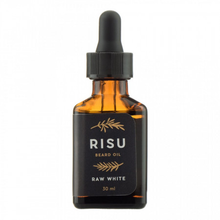 Ulei pentru barbă fără miros Risu Raw White 30 ml