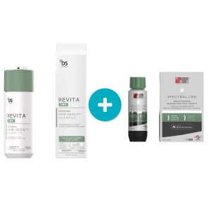 Tratament împotriva căderii părului DS Labs - Set Șampon DS Labs Revita CBD 205 ml + Tratament împotriva căderii părului DS Labs Spectral CBD (Nanoxidil 5%) 60 ml