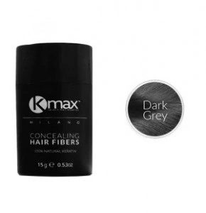 Keratin fibres for rare hair Kmax - Dark grey