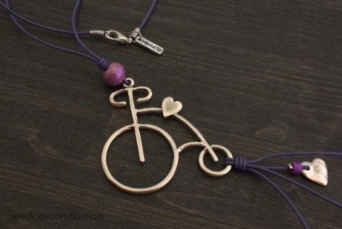 Retro bicycle Necklace - Img 3