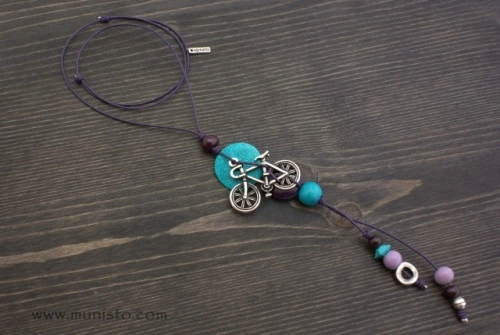 Women's Necklace Bicycle - Img 2