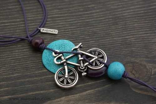 Women's Necklace Bicycle - Img 3
