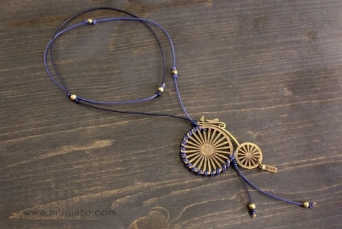 Retro bicycle Necklace - Img 2