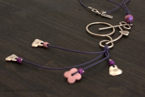 Retro bicycle Necklace - Img 2