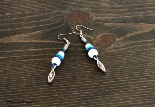 Women's Necklace &amp; Earrings Set Paper Boats - Img 2