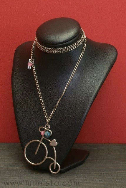 Retro bicycle Necklace - Img 2