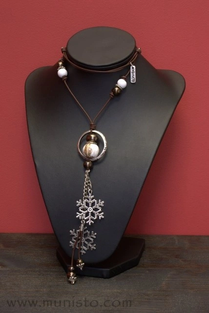 Snowflakes Necklace, Bracelet &amp; Earrings Set - Img 4