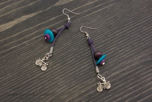 Bicycle Necklace, Bracelet &amp; Earrings Set - Img 4