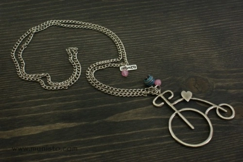 Retro bicycle Necklace - Img 3