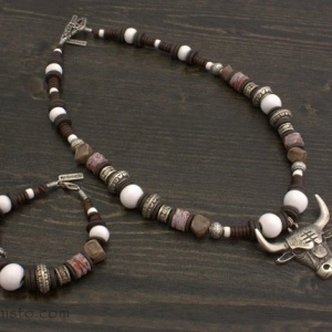 Men's Bracelet & Necklace Set
