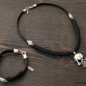 Men's Bracelet & Necklace Set