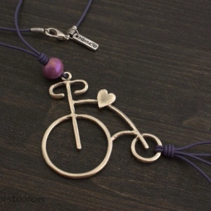 Retro bicycle Necklace - Img 3