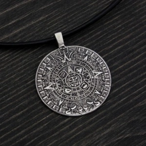 Sacred Mayan Calendar pendant