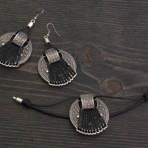 Women's Bracelet & Earrings Set - Img 2