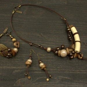 Women's Bracelet, Necklace & Earrings Set