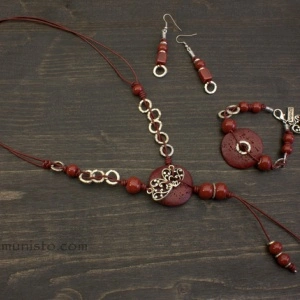 Women's Bracelet, Necklace & Earrings Set