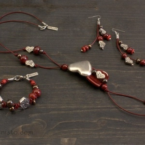 Women's Bracelet, Necklace & Earrings Set