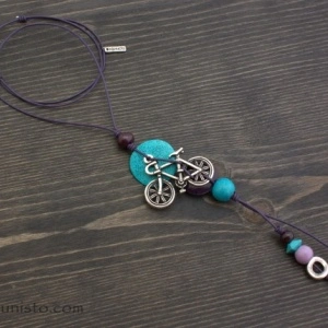 Women's Necklace Bicycle - Img 2