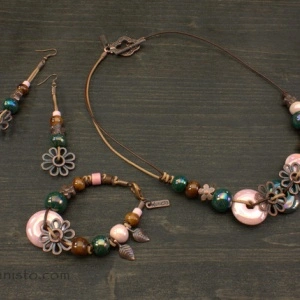 Women's Bracelet, Necklace & Earrings Set