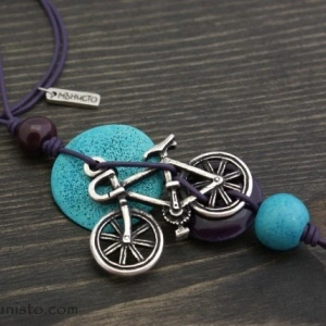 Women's Necklace Bicycle - Img 3