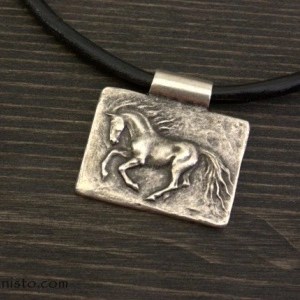 Unisex Necklace Horse