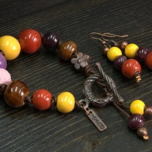 Women's Bracelet & Earrings Set