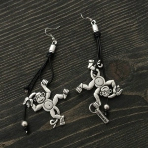 Women's Bracelet, Necklace & Earrings Set - Monkeys - Img 4