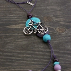 Women's Necklace Bicycle - Img 4