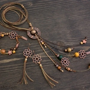 Women's Necklace, Bracelet & Earrings Set