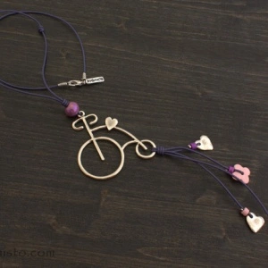 Retro bicycle Necklace - Img 4
