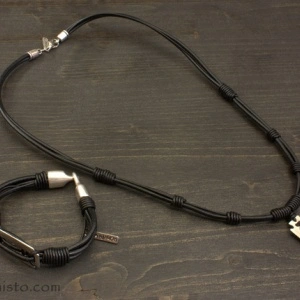 Men's Bracelet & Necklace Set