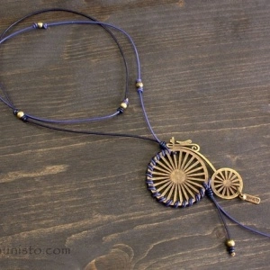 Retro bicycle Necklace - Img 2