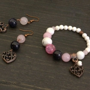 Bracelet & earrings set