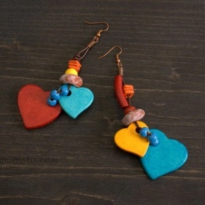 Hearts earrings