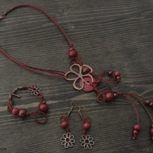 Women's Bracelet, Necklace & Earrings Set